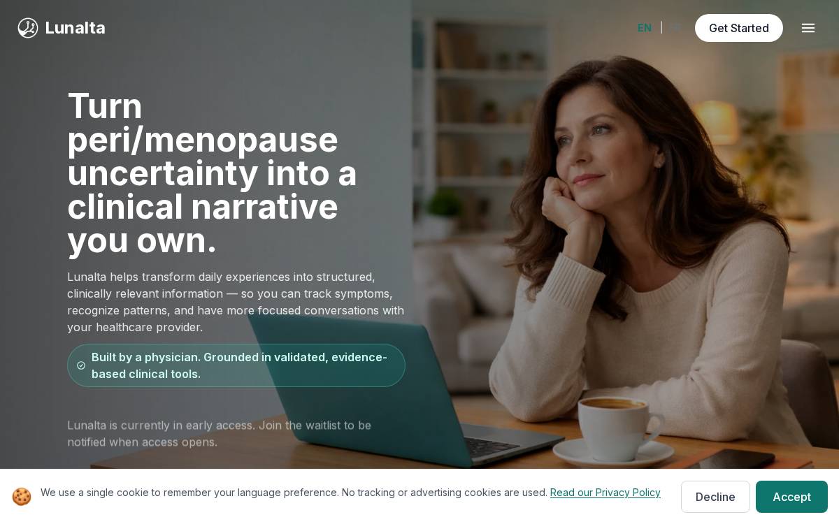 Lunalta Health AI Solutions Website website preview