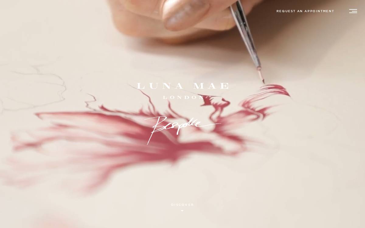 Lunamaelondon website preview