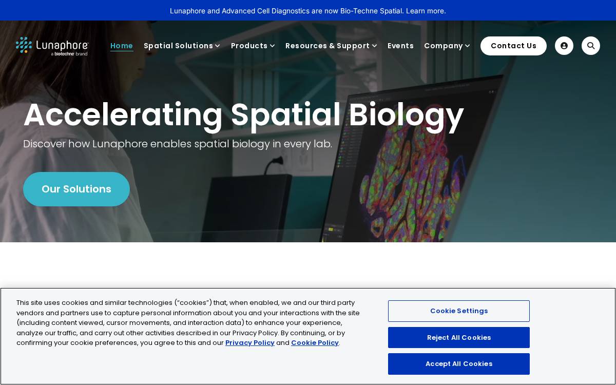 Lunaphore website preview