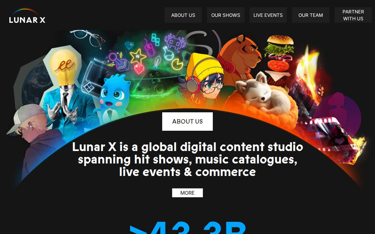 Lunar X website preview