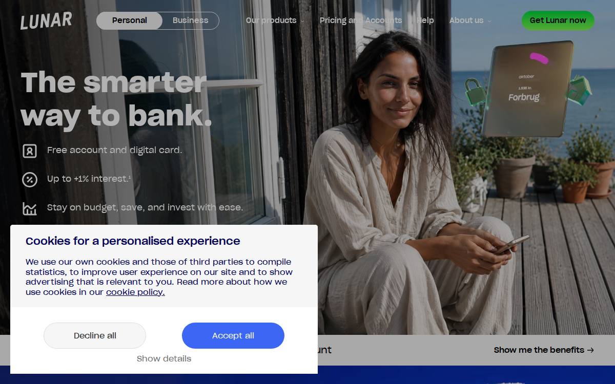 Lunar website preview