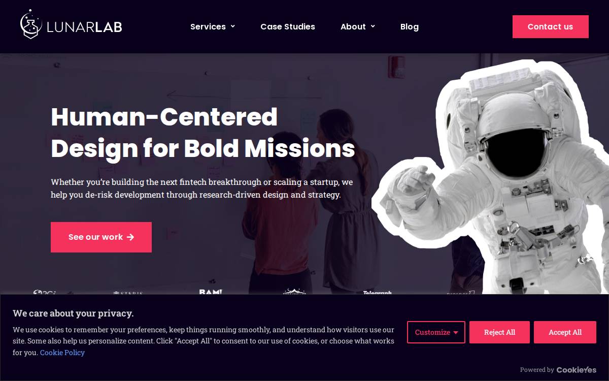 LunarLab website preview