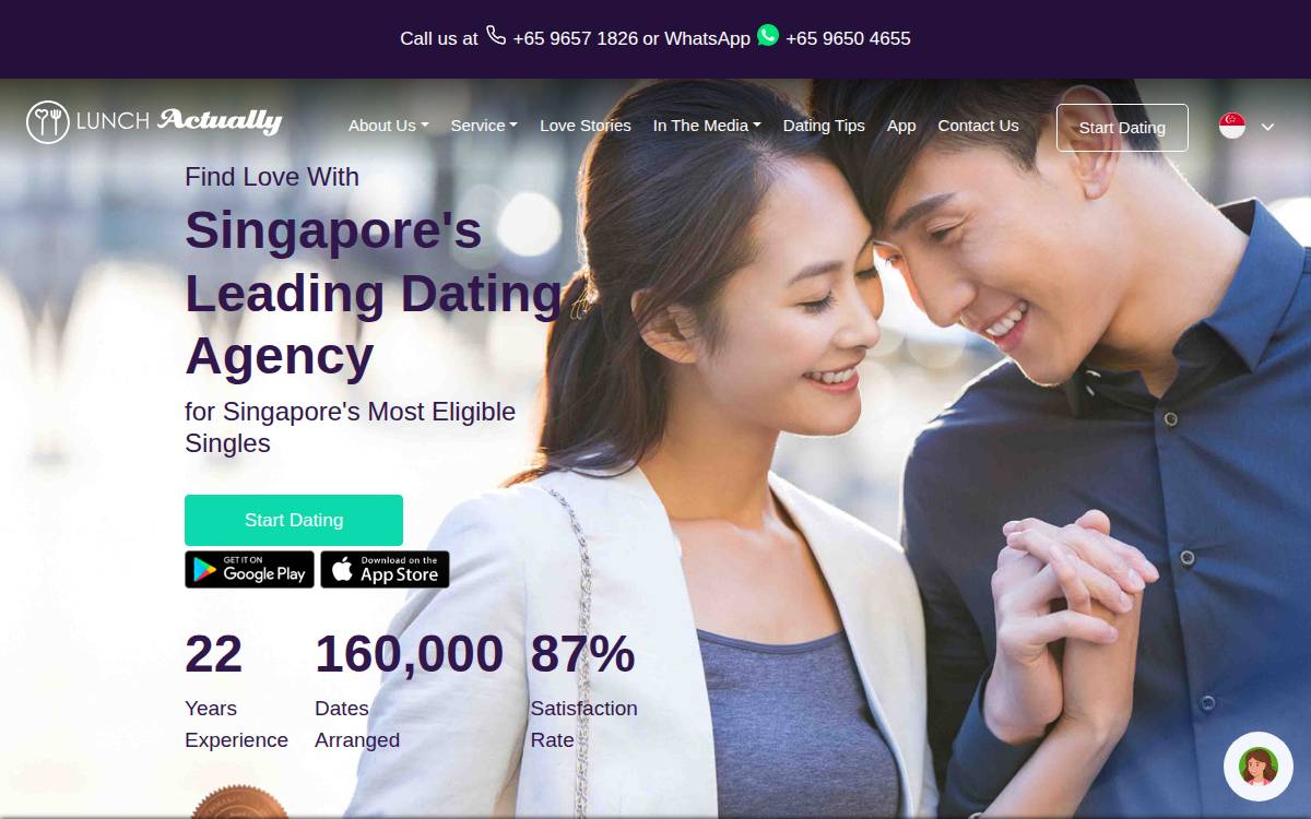 Lunch Actually website preview