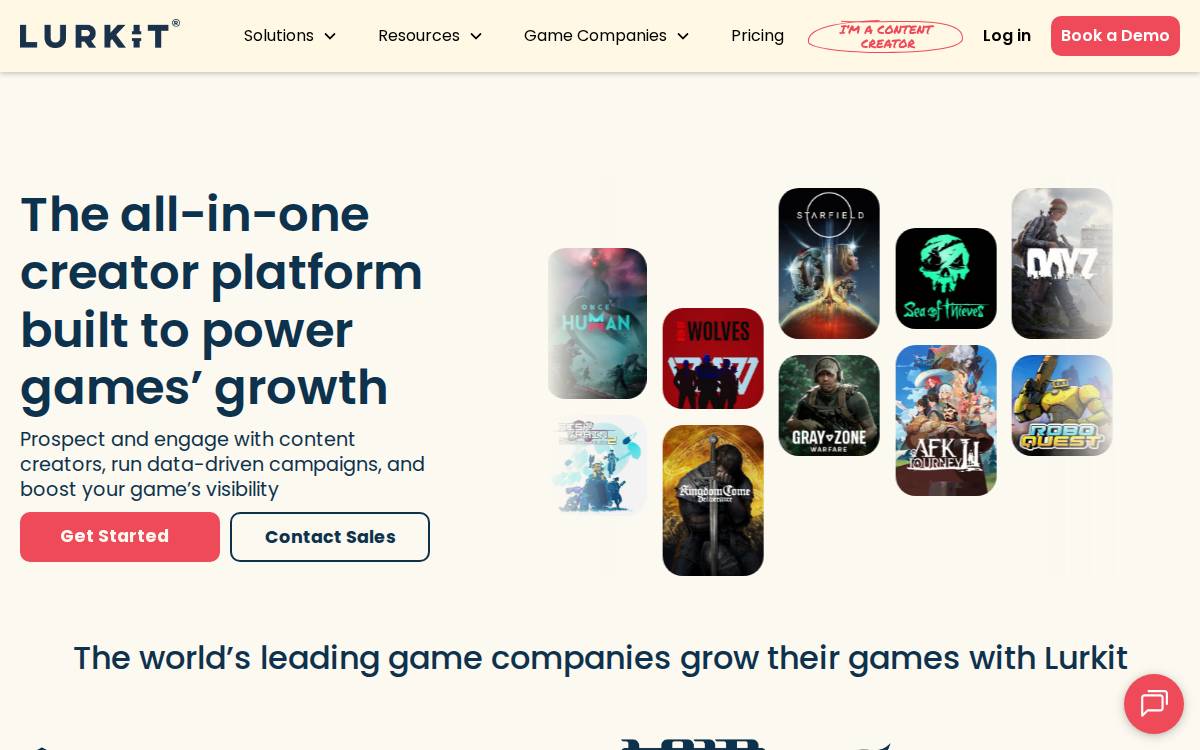 Lurkit website preview