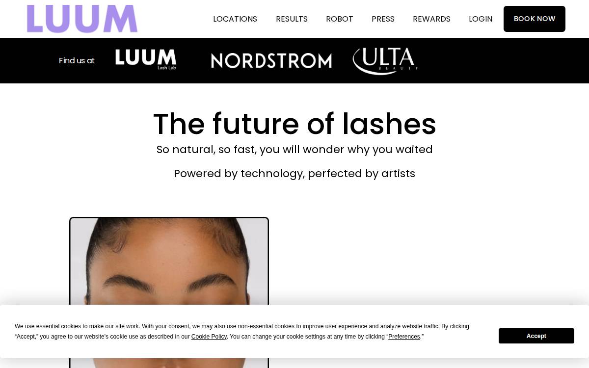 Luumlash website preview