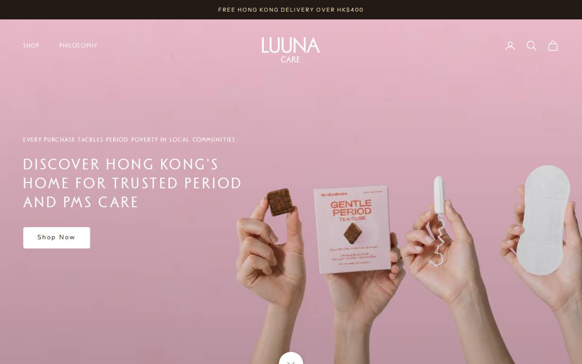 LUÜNA website preview