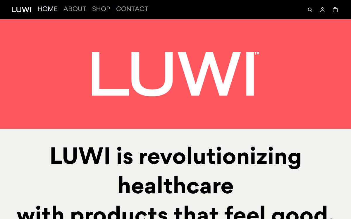 LUWI website preview