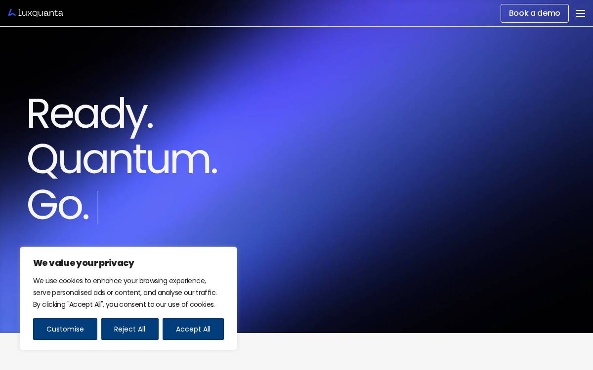 Luxquanta website preview