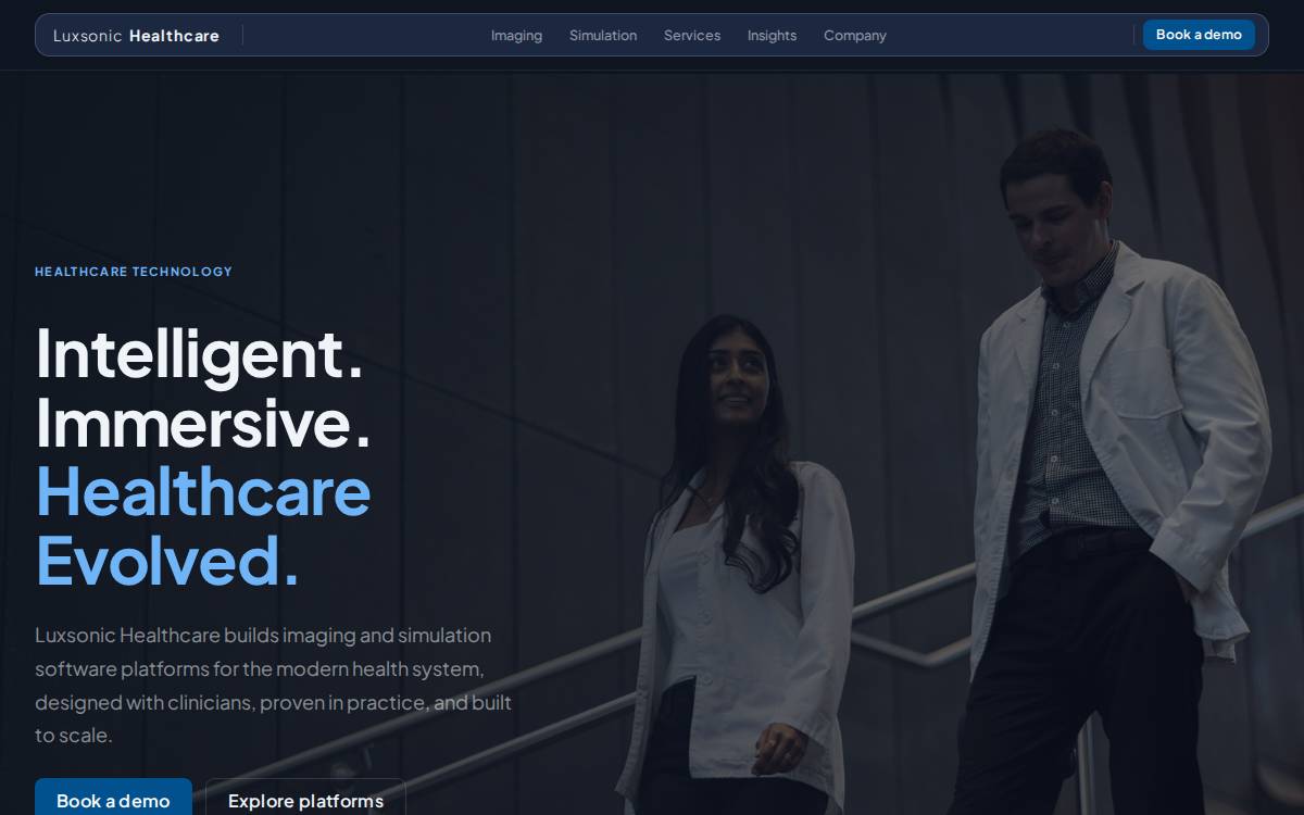 Luxsonic website preview