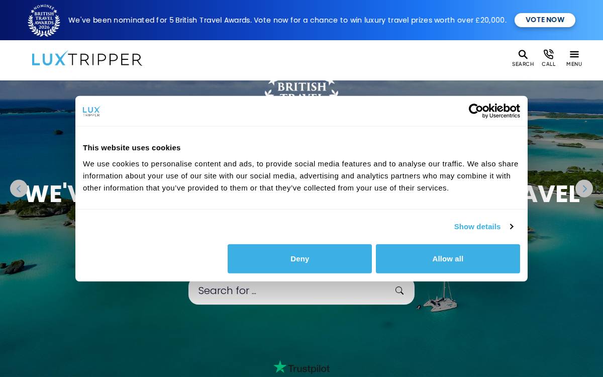 Luxtripper website preview