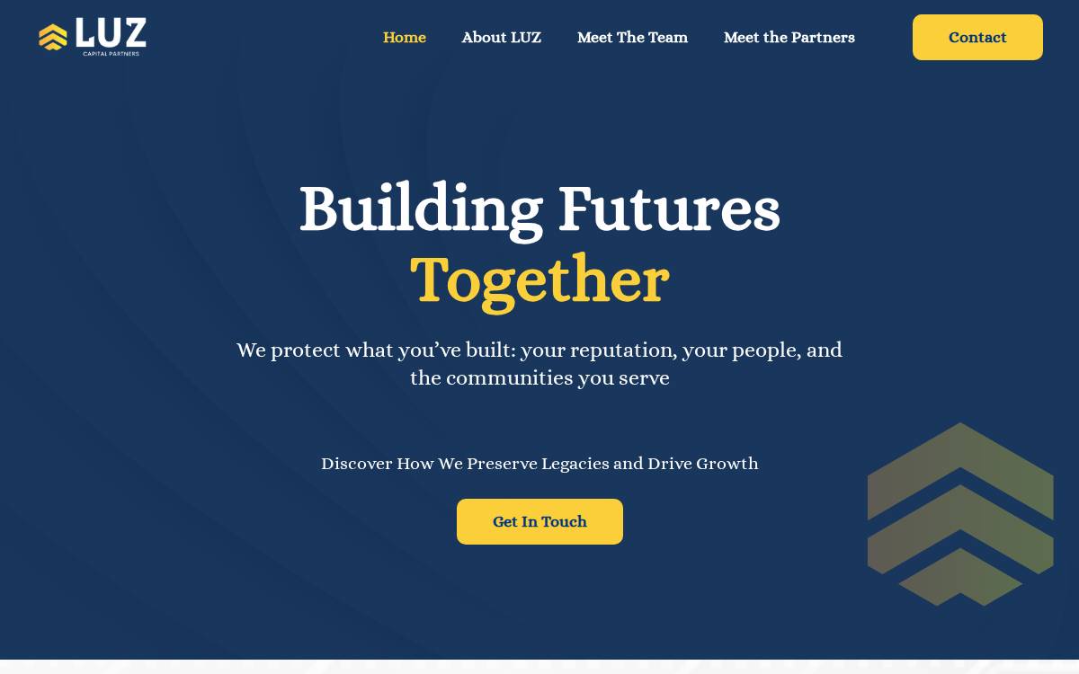 LUZ Capital Partners website preview