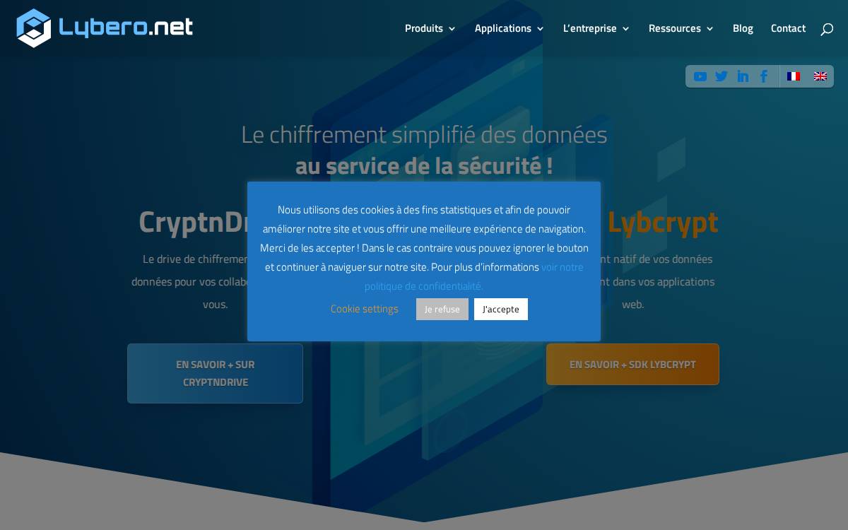Lybero website preview