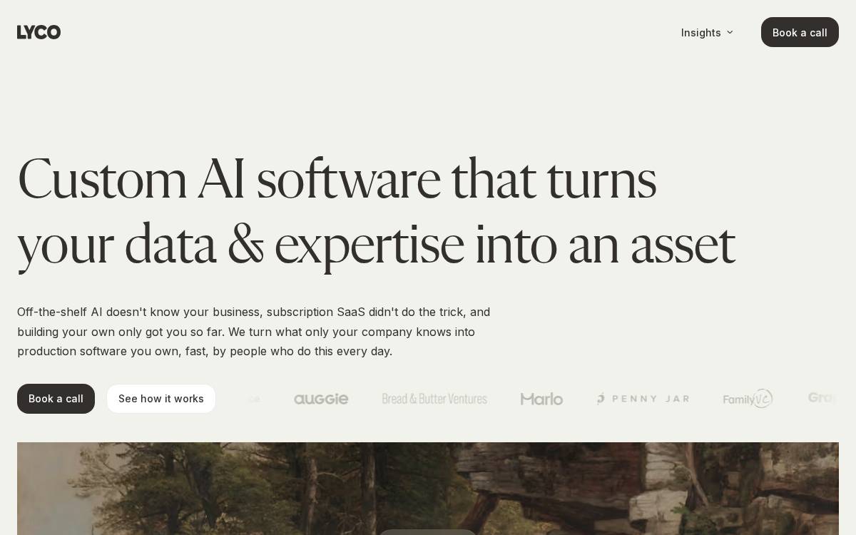 Lyco AI website preview