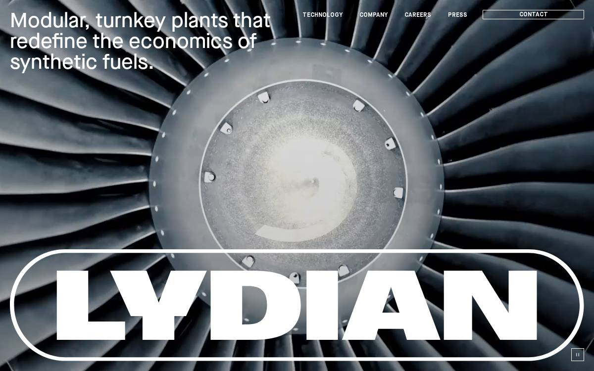 Lydian website preview
