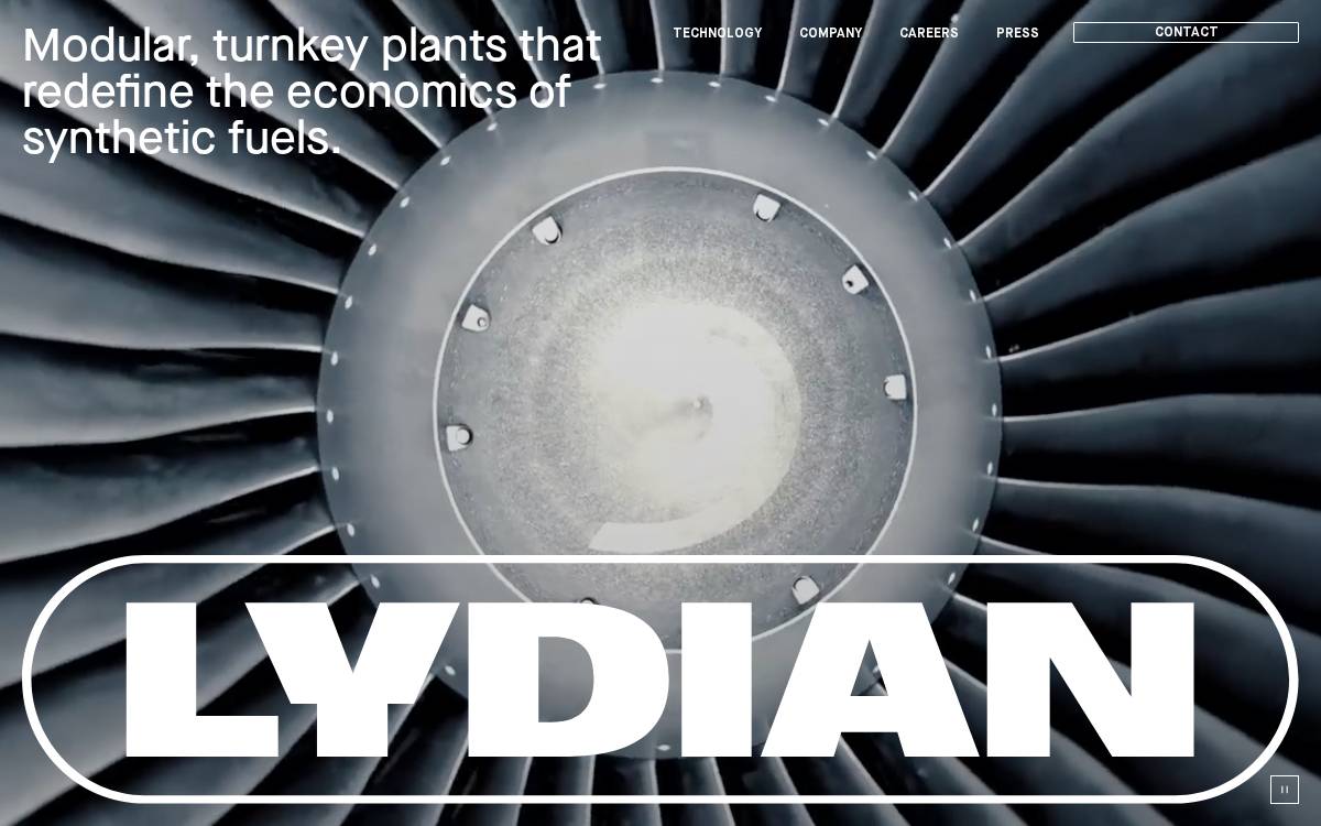 Lydian website preview