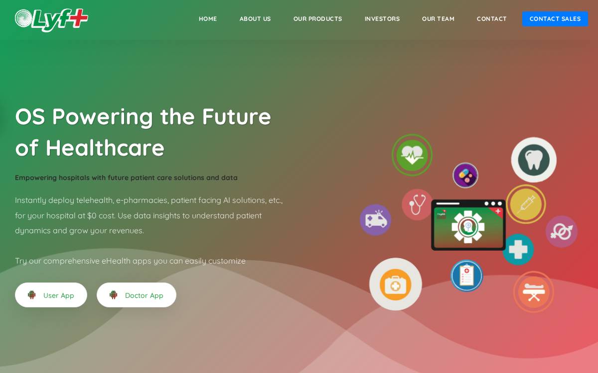 LyfPlus website preview