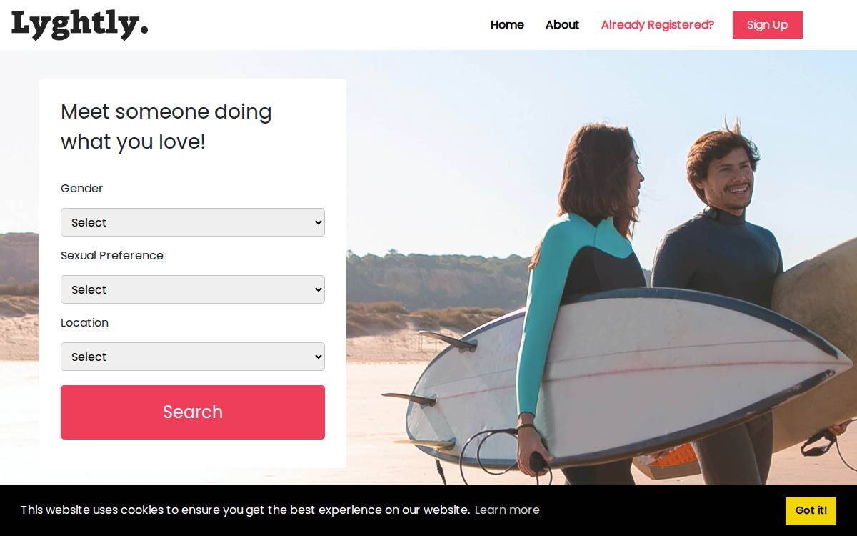 Lyghtly website preview