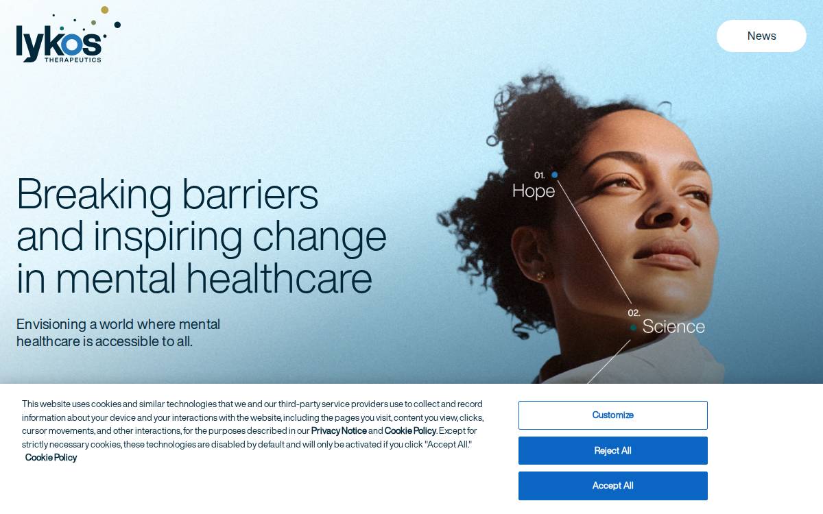 Lykos Therapeutics fka MAPS PBC website preview