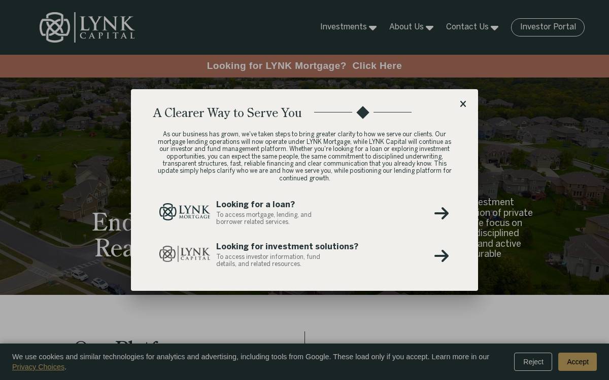 Lynkcapital website preview