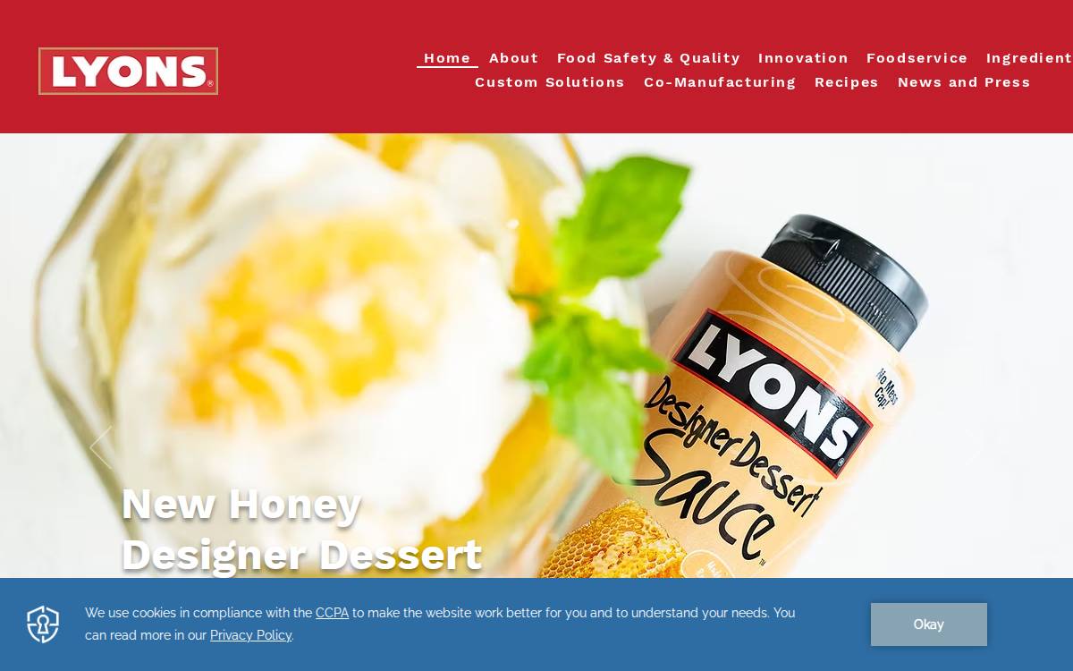 Lyons website preview