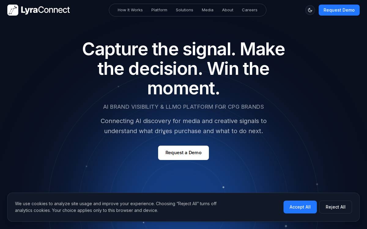 Lyra Connect website preview