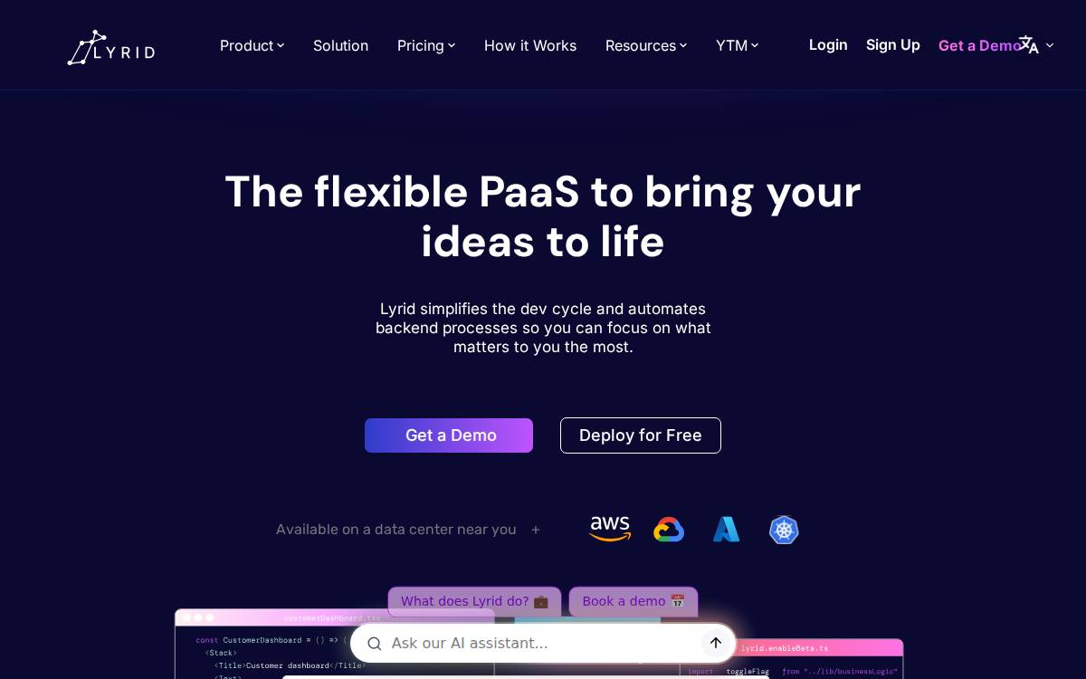 Lyrid website preview