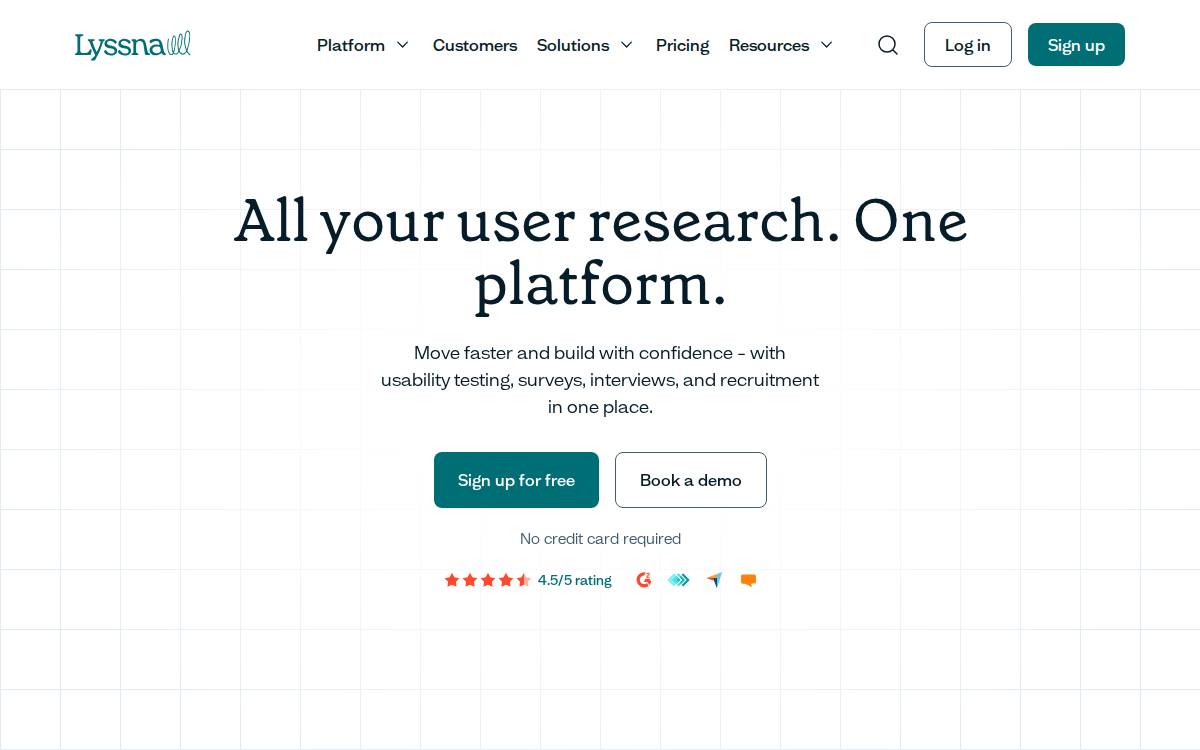 Lyssna website preview