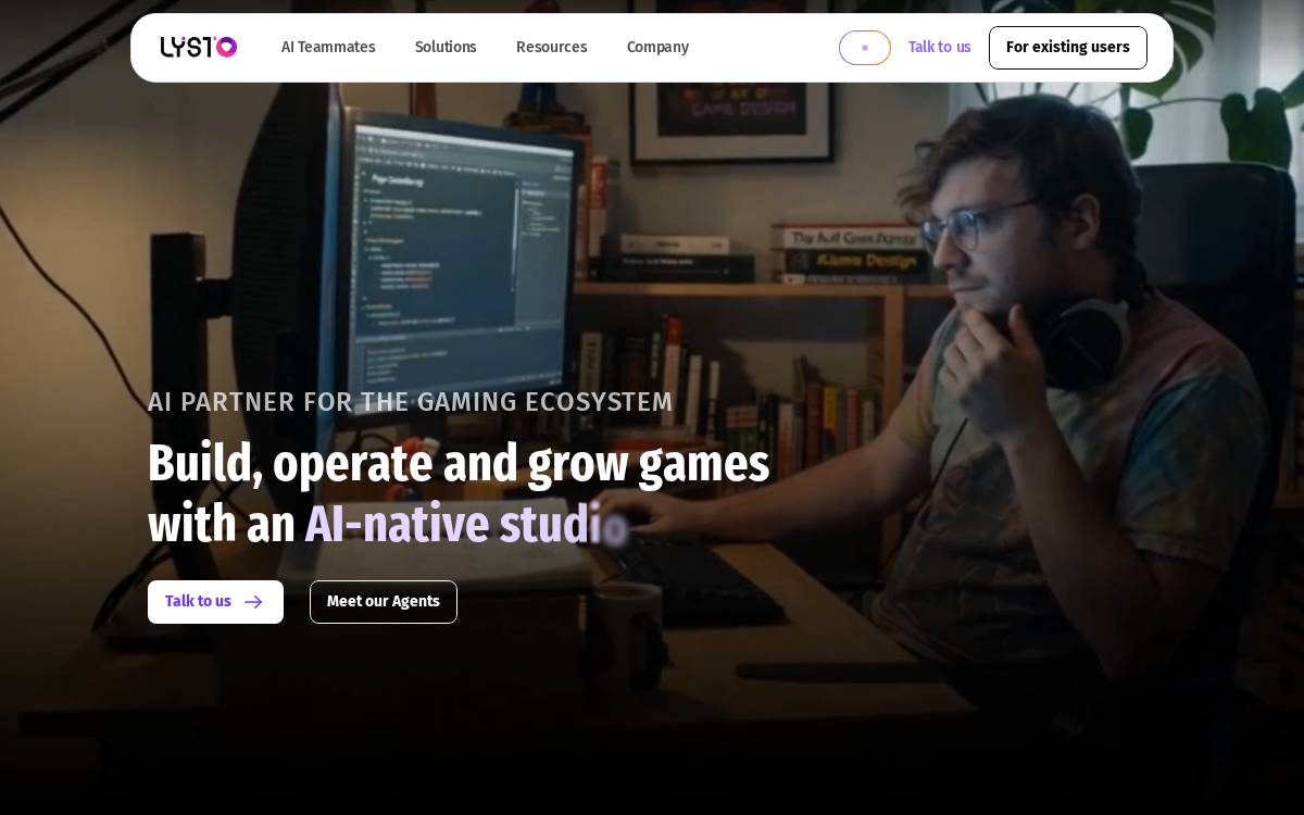 Lysto website preview