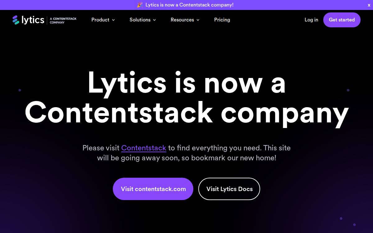 Lytics website preview