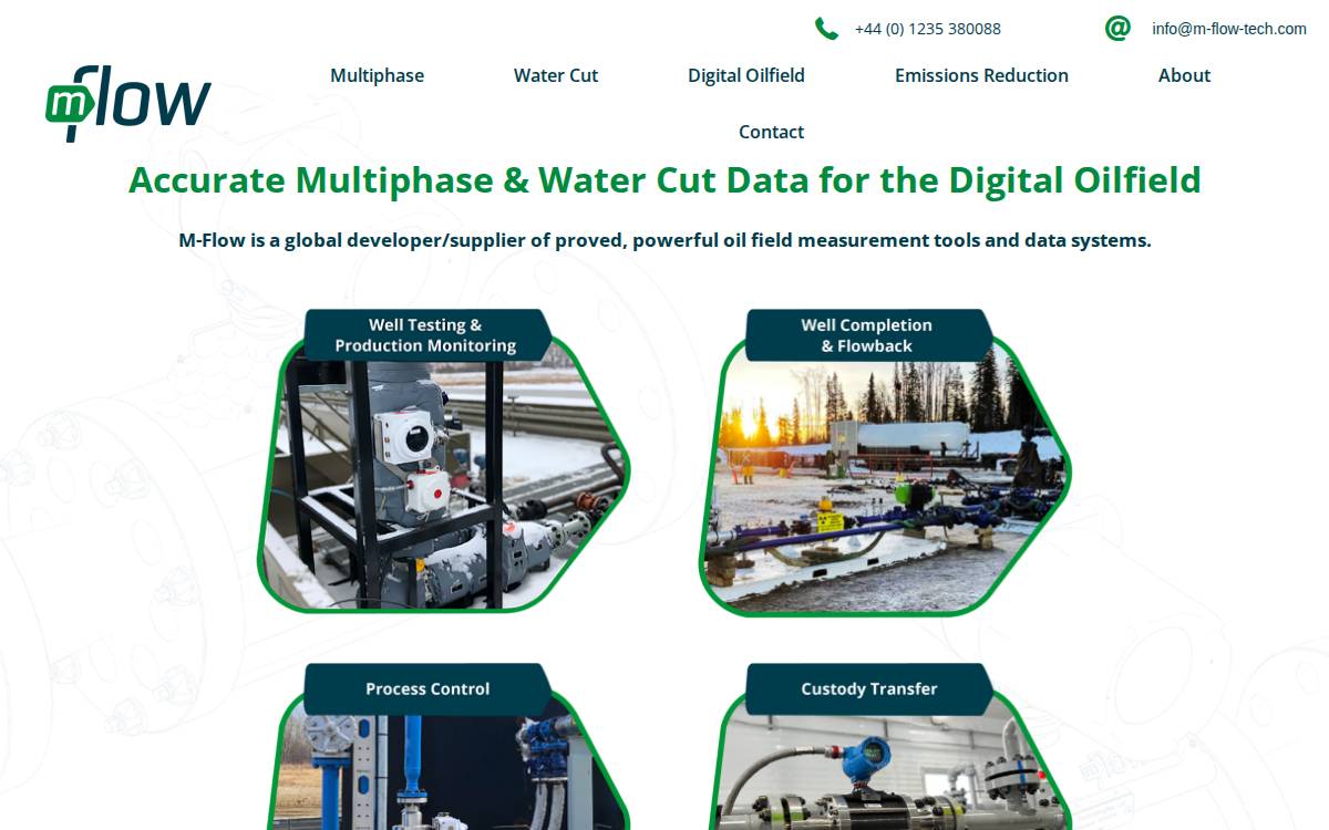 M Flow Tech website preview
