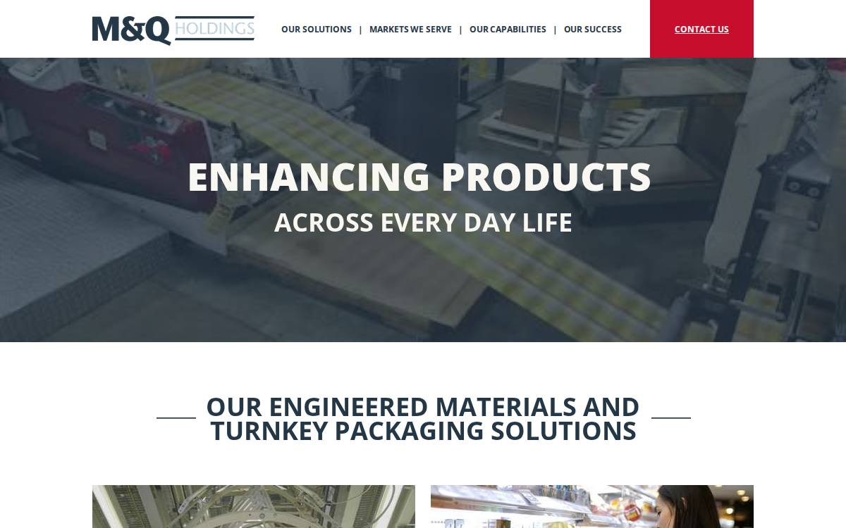 M&Q Holdings, LLC website preview