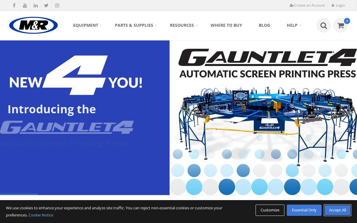 M&R website preview