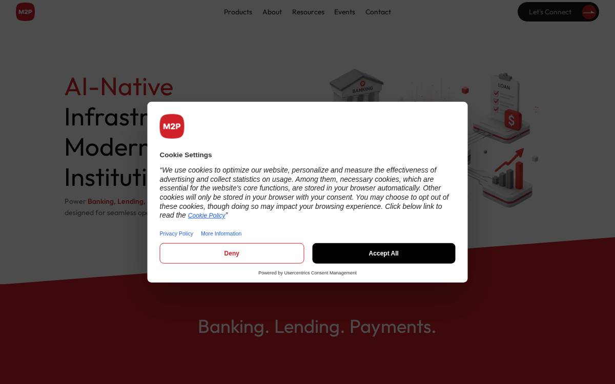M2P website preview