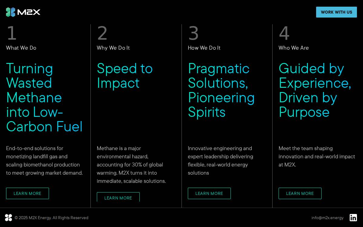 M2X Energy website preview