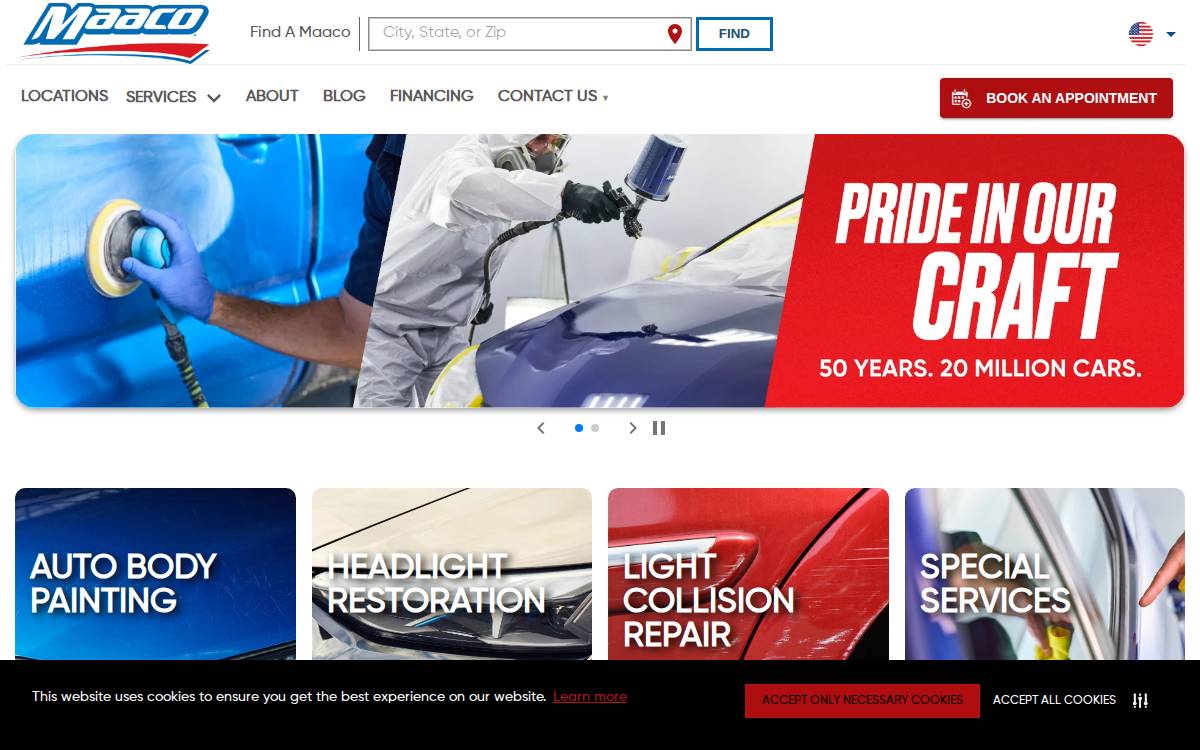Maaco website preview