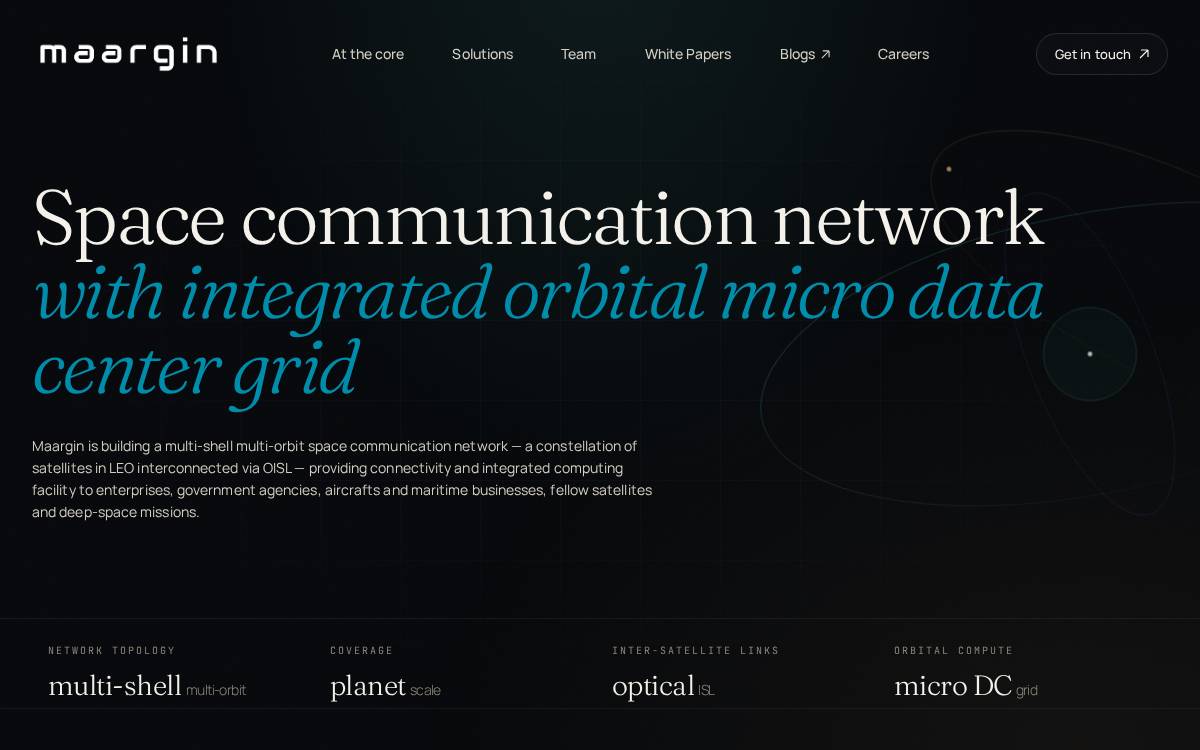Maargin website preview