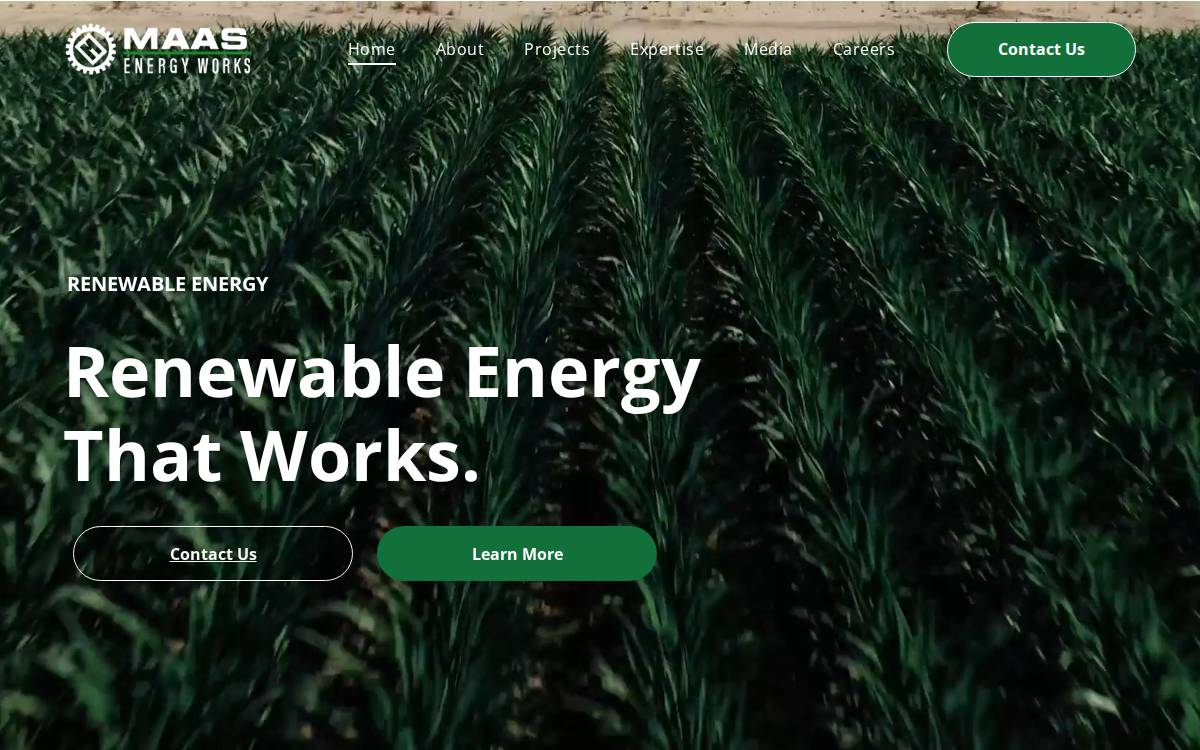 Maasenergy website preview