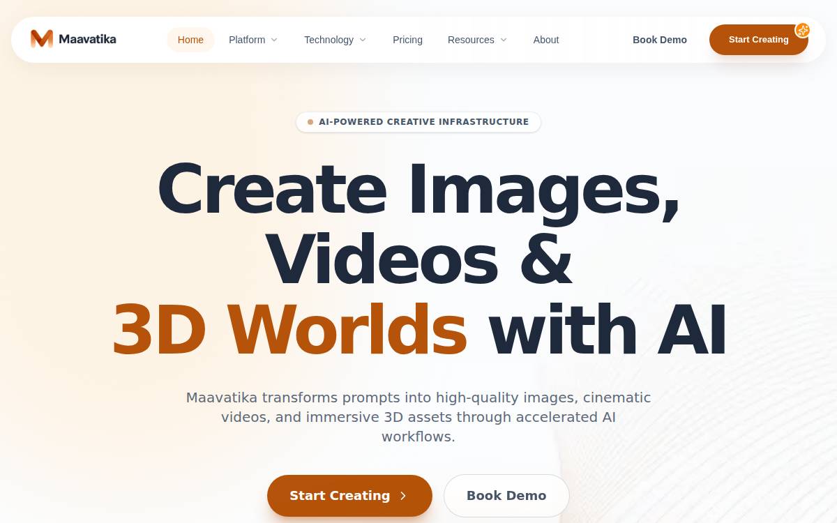 Maavatika website preview
