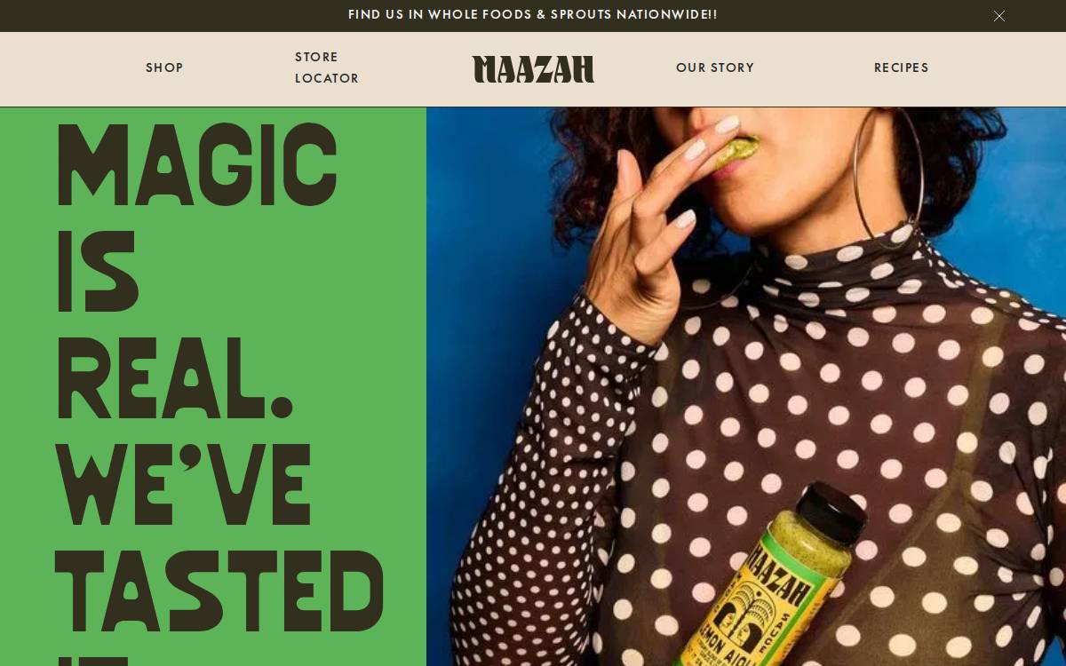 Maazah website preview