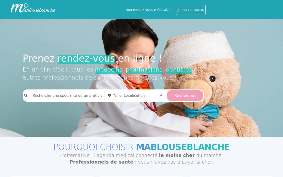 Mablouseblanche website preview