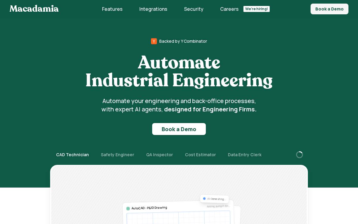 Macadamia website preview