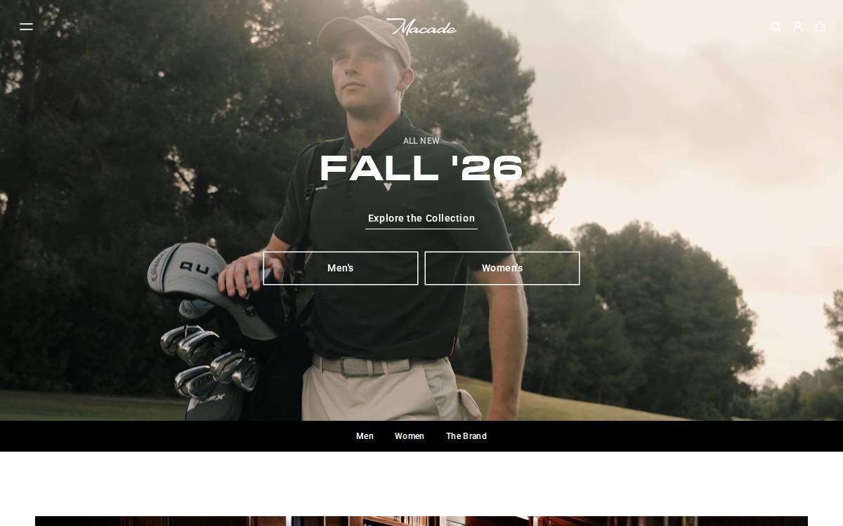 Macadegolf website preview