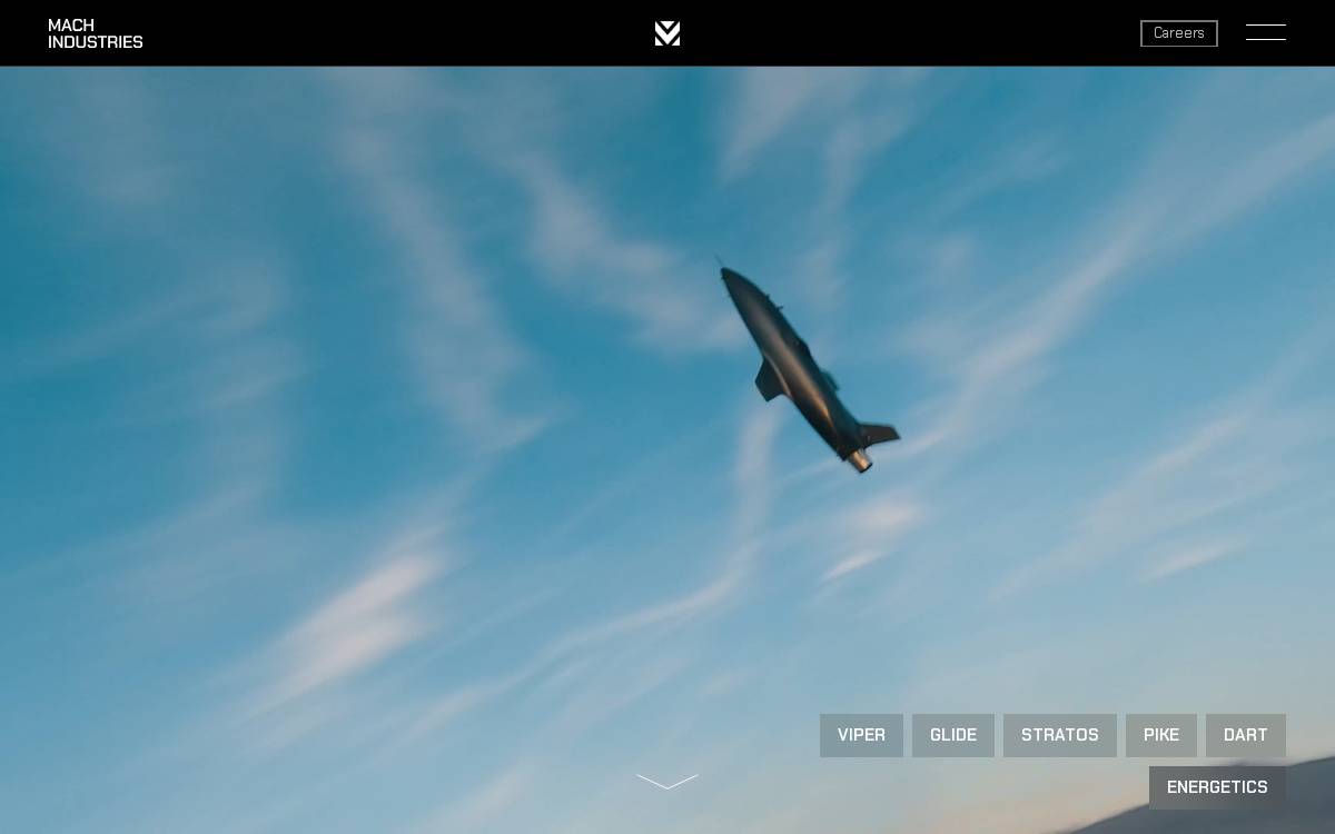 Mach Industries website preview