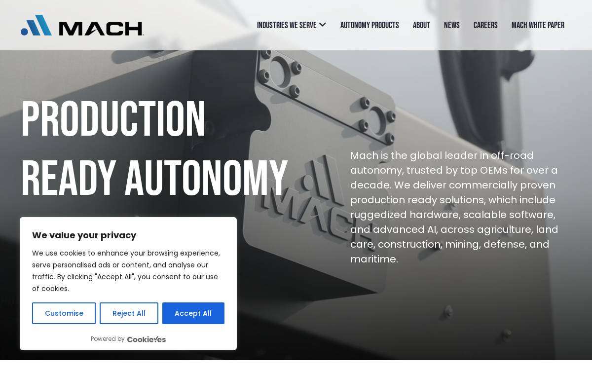 Mach Website website preview