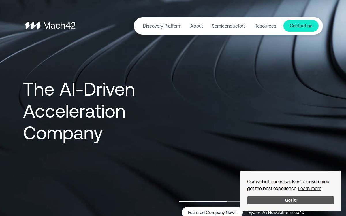 Machine Discovery Seed website preview