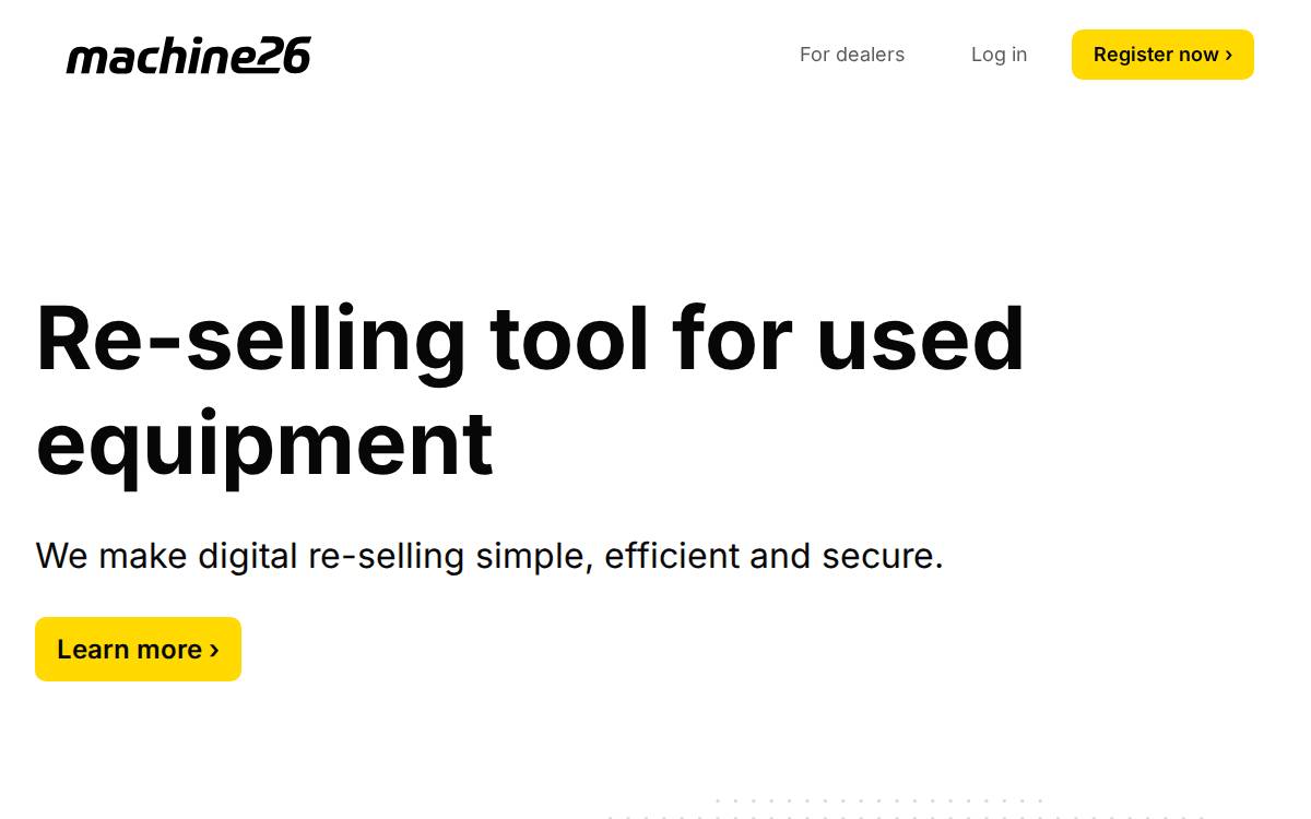 Machine26 website preview