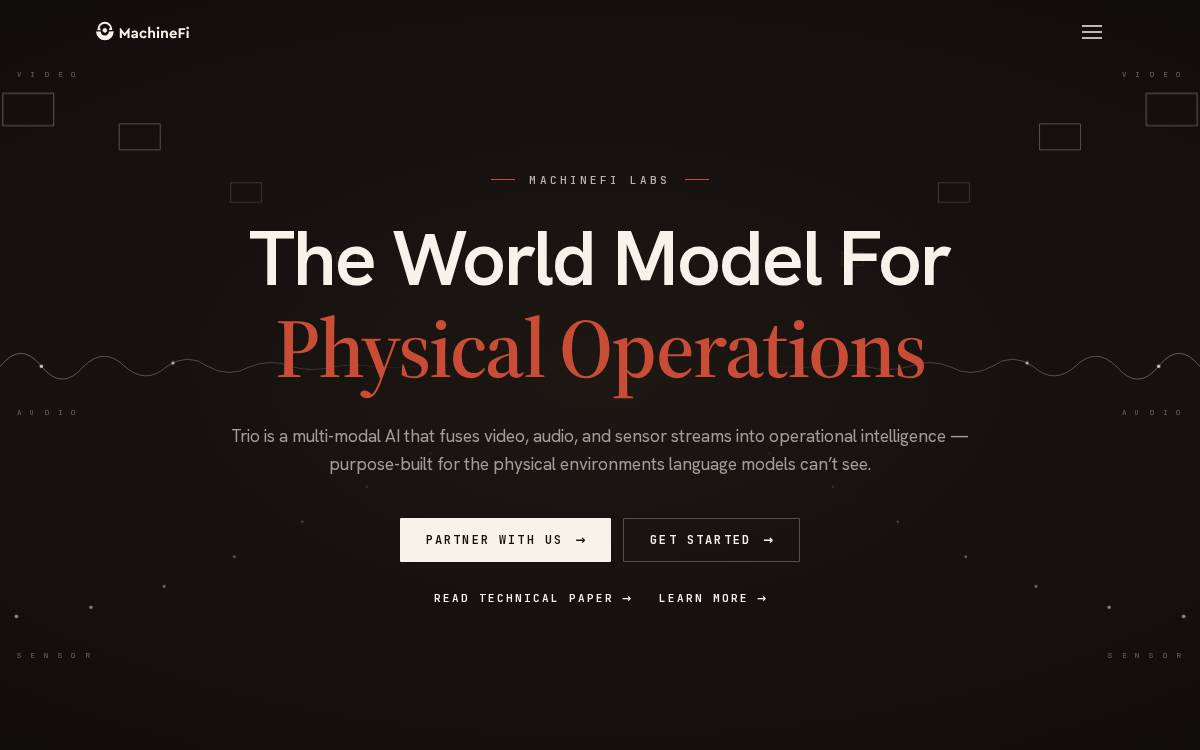 MachineFi website preview