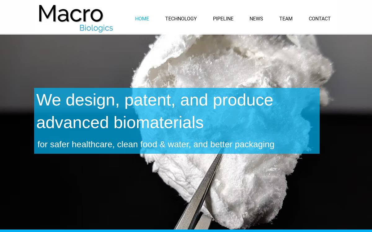 Macrobiologics website preview