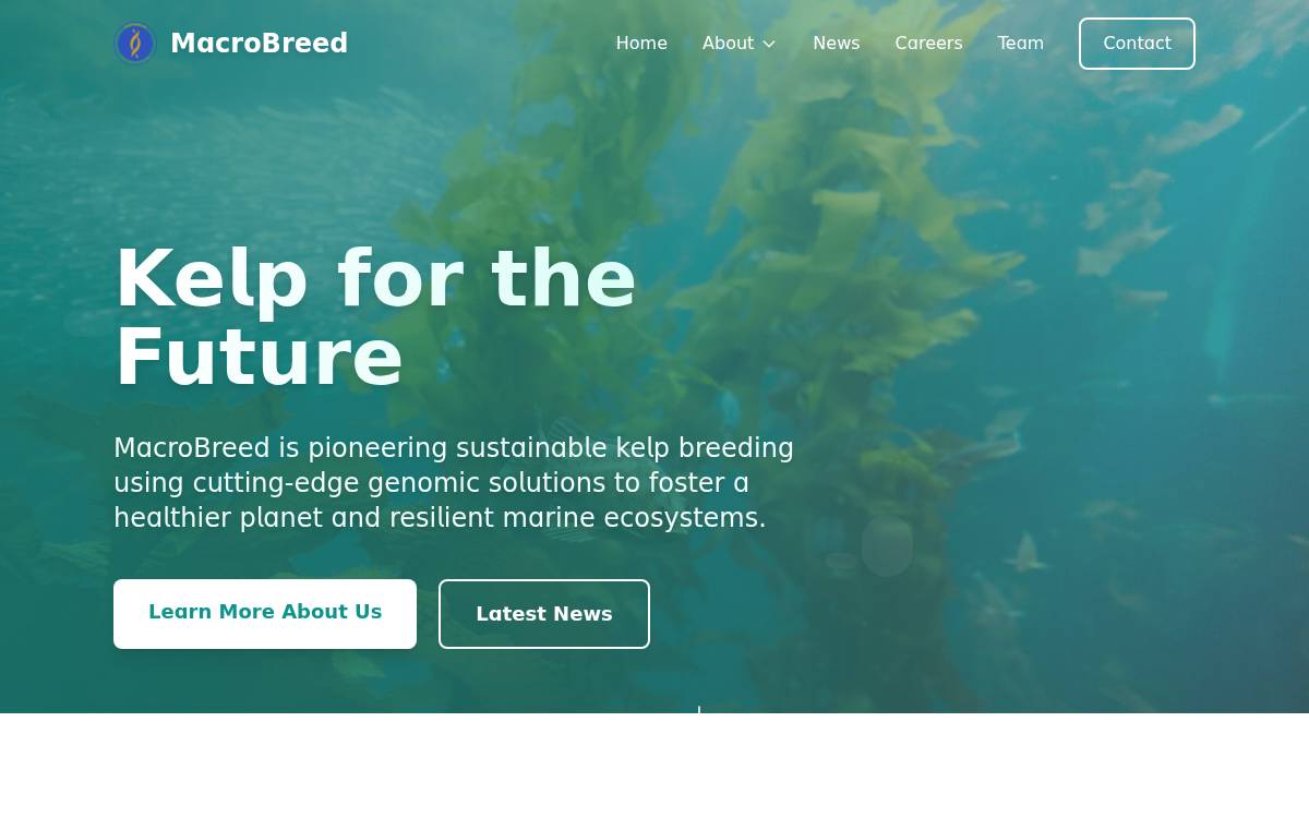 MacroBreed website preview