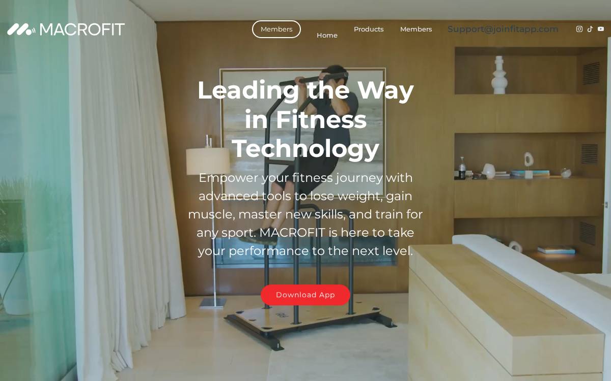 Macrofit website preview
